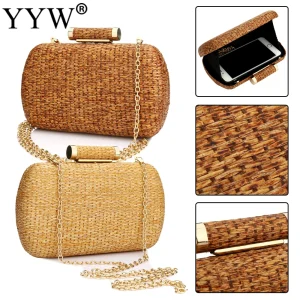 Woven Straw Shoulder Bag