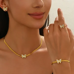 Butterfly Jewelry Set